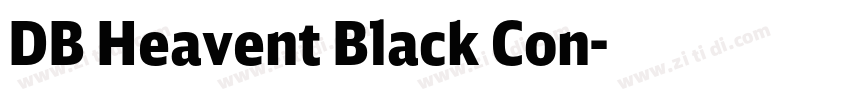 DB Heavent Black Con字体转换